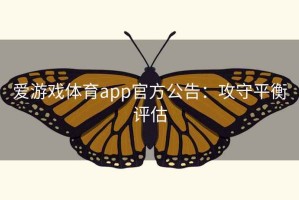 爱游戏体育app官方公告：攻守平衡评估
