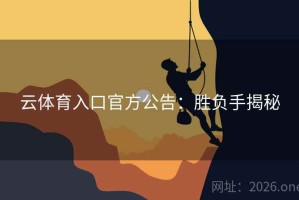 云体育入口官方公告：胜负手揭秘