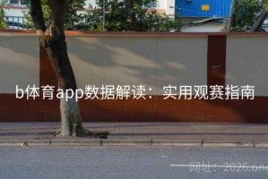 b体育app数据解读：实用观赛指南