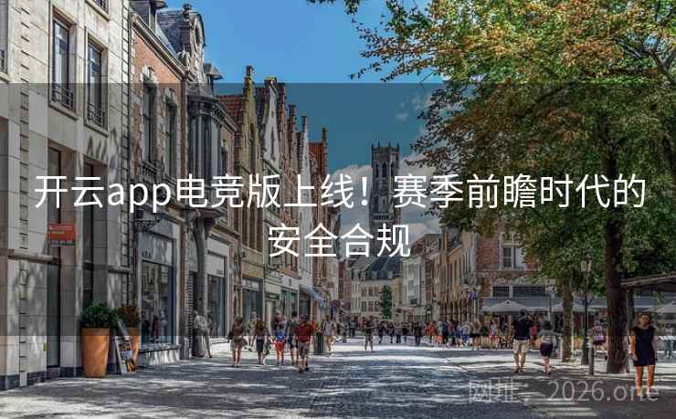 开云app电竞版上线！赛季前瞻时代的安全合规