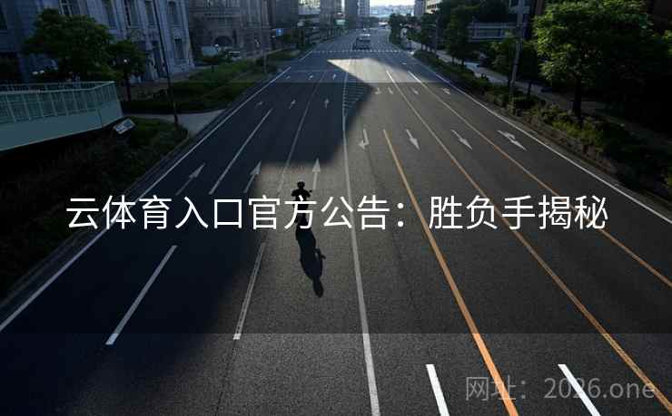 云体育入口官方公告：胜负手揭秘