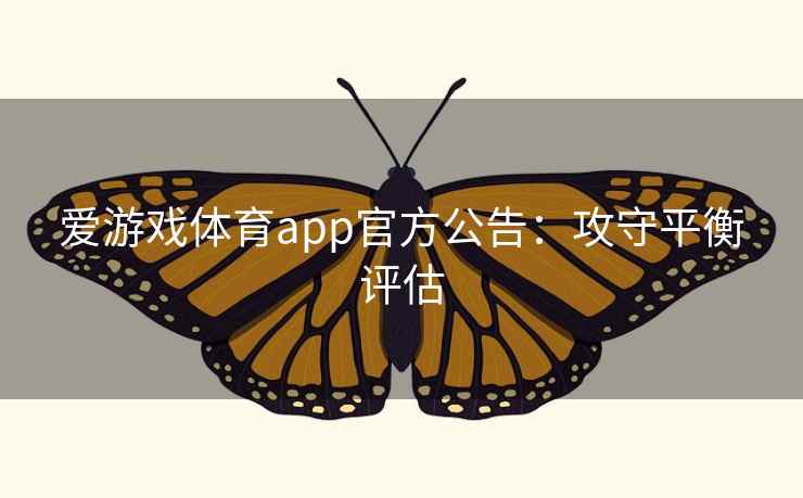 爱游戏体育app官方公告：攻守平衡评估